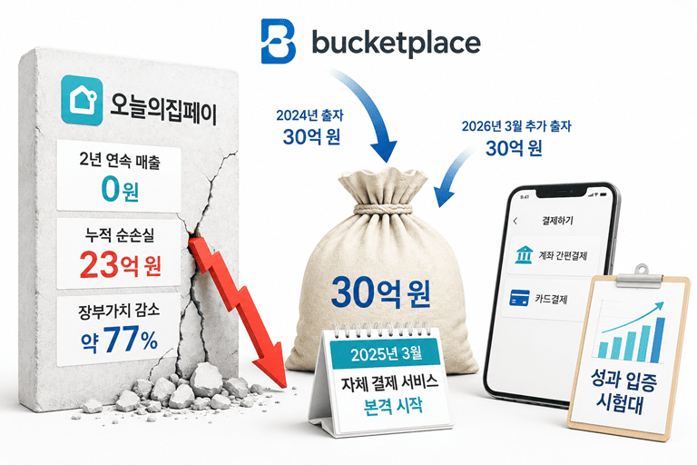오늘의집페이 2년째 '매출 0원'...23억 손실에도 또 30억 투입 - 뉴스 썸네일 이미지